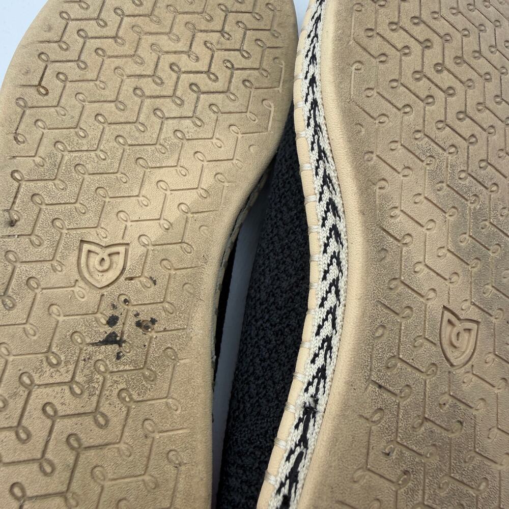 Rothy’s The Espadrille Flat in Black Boardwalk Knit Size 6.5 Jute‎ Sole Slip On - Picture 14 of 15
